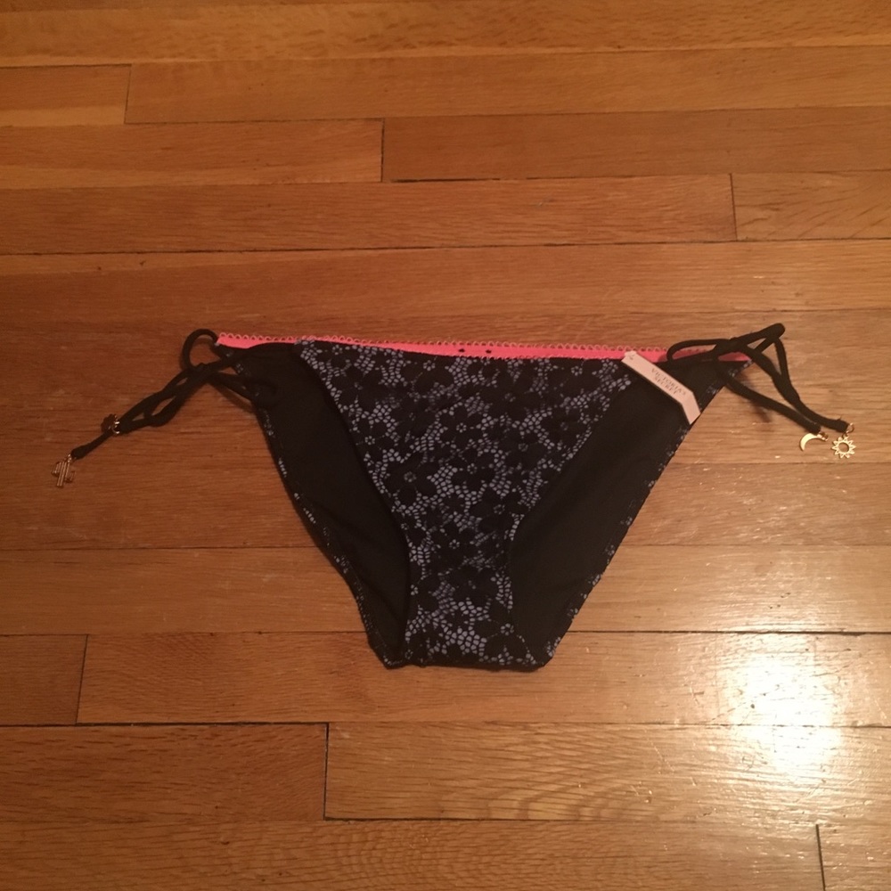 VS black lace low rise bikini bottom